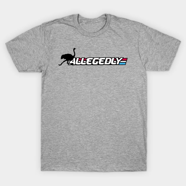 Allegedly Ostrich Letterkenny in red blue and white T-Shirt by PincGeneral